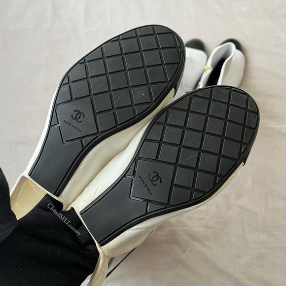 ❌❌ Chanel 2 in 1 White CC Logo Boots G38428 - Size 38 - Picture 12 of 16